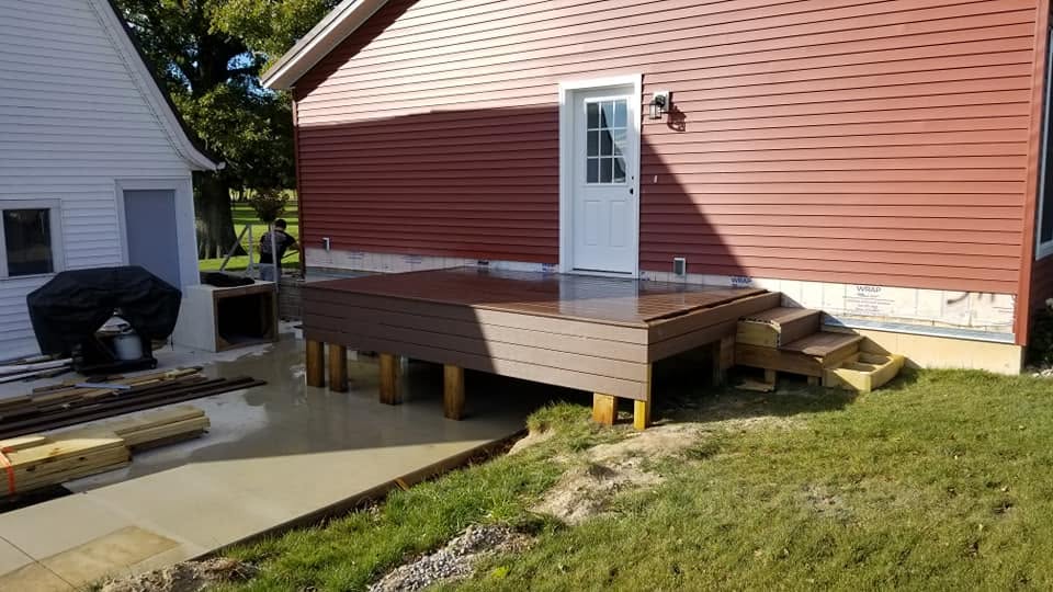 Custom deck — opposite side view