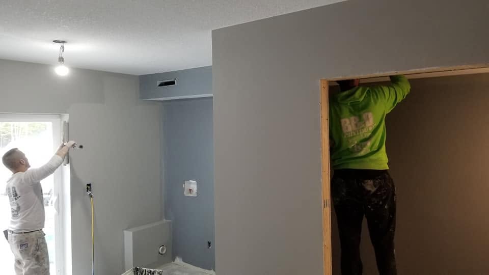 Painting and drywall — doorway