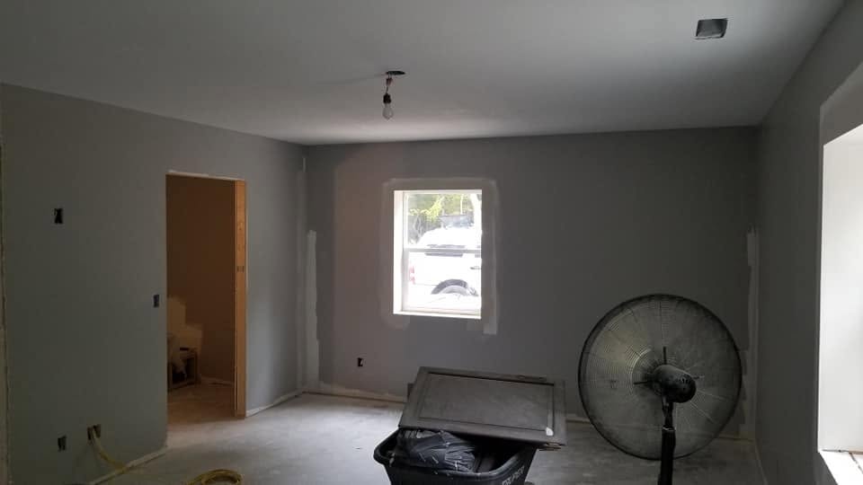 Finished painted room