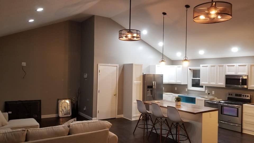 Kitchen viewed from the living room