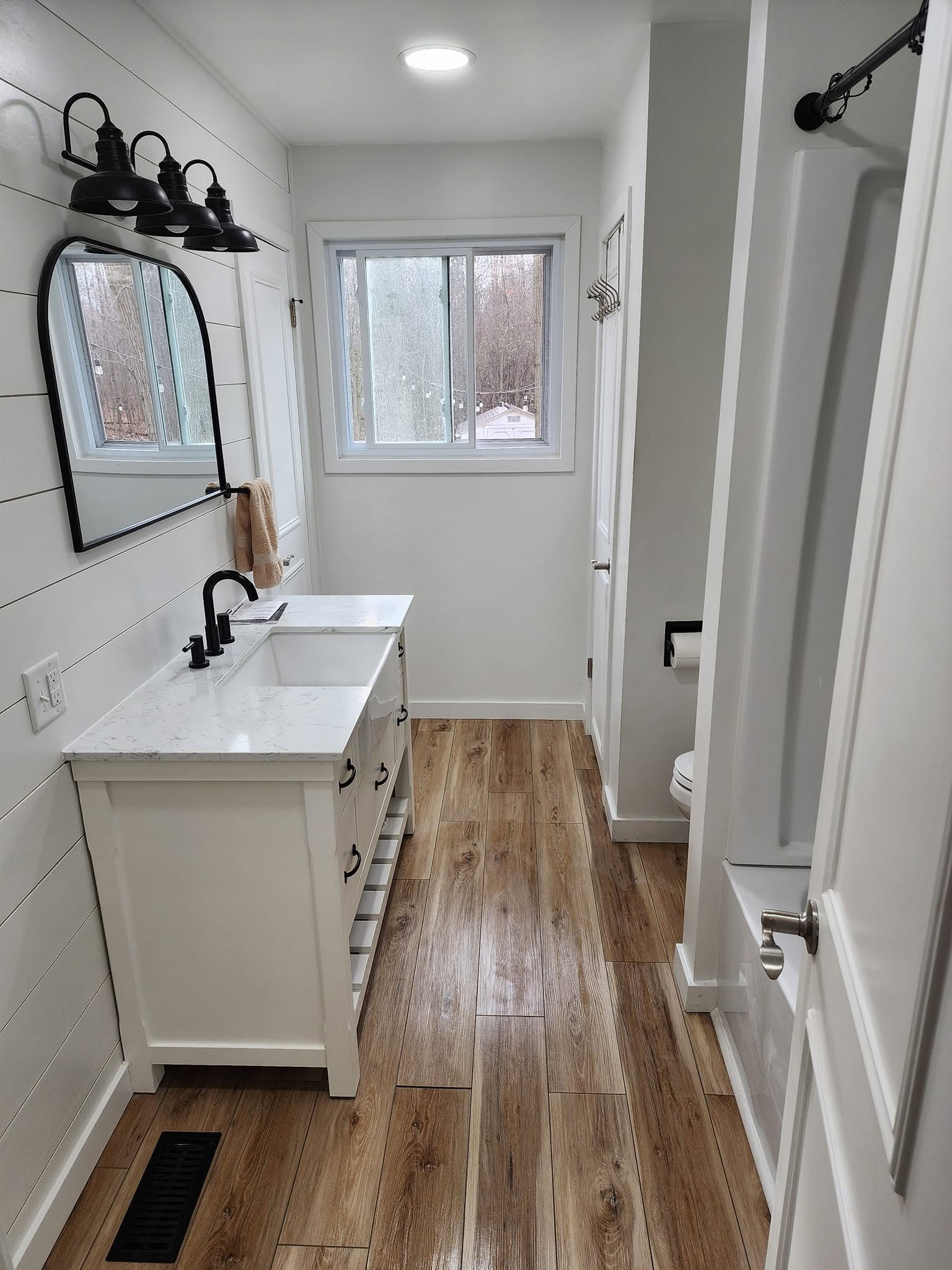 Farmhouse bathroom remodel — Lima Street, Findlay