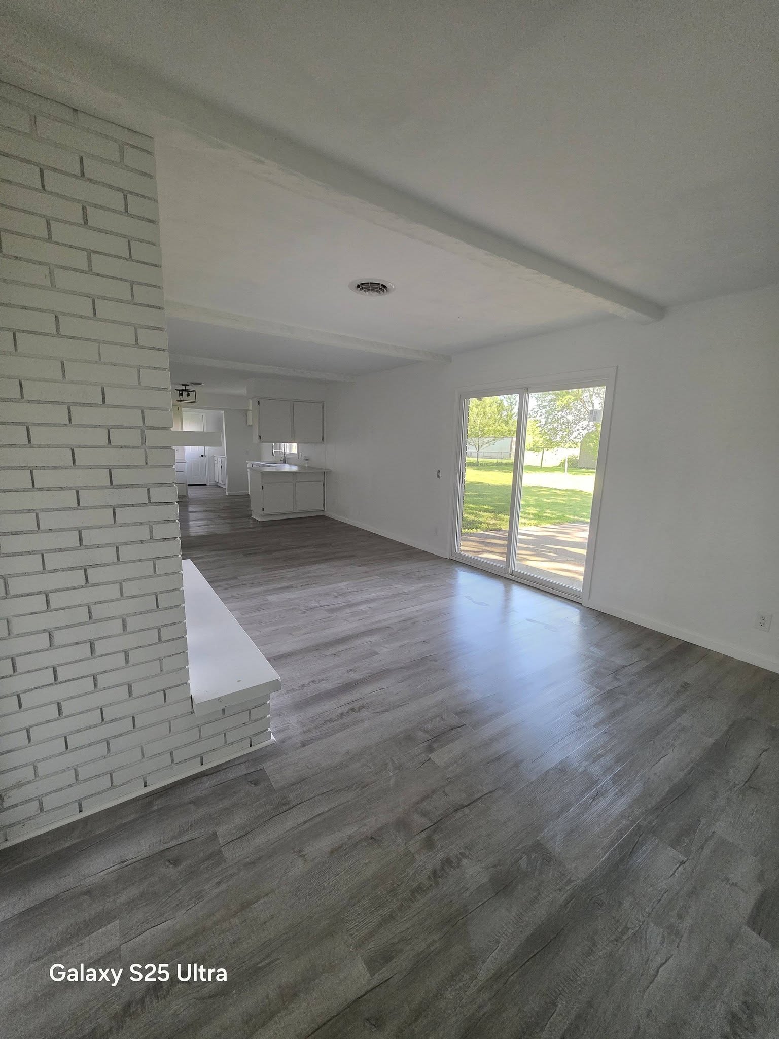 Living room renovation — LVP flooring