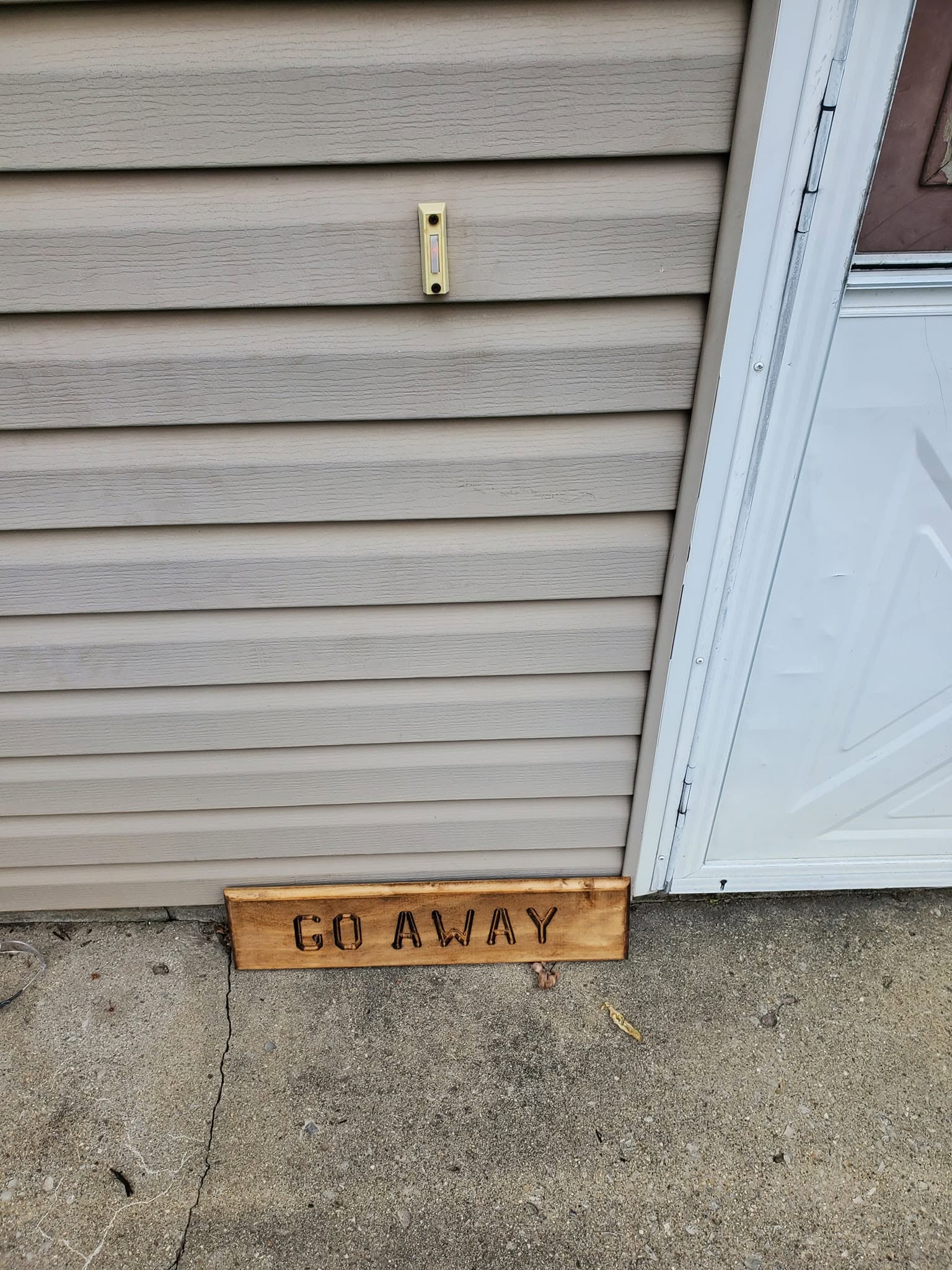 Finished routed wood sign